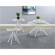 Briggs 3-piece Round Coffee and End Table Set White