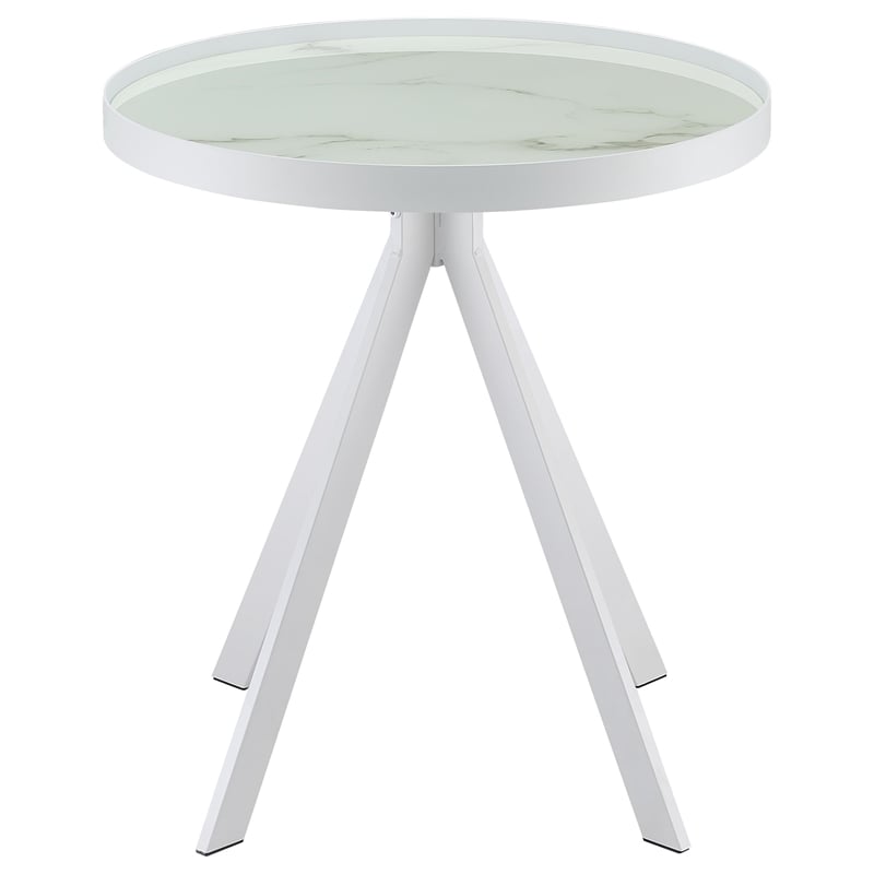 Briggs 3-piece Round Coffee and End Table Set White
