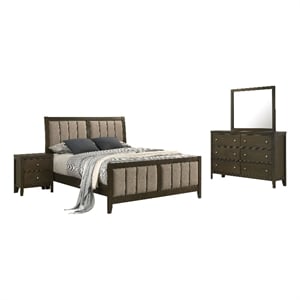 Wilkes 4-piece California King Bedroom Set Dark Cocoa