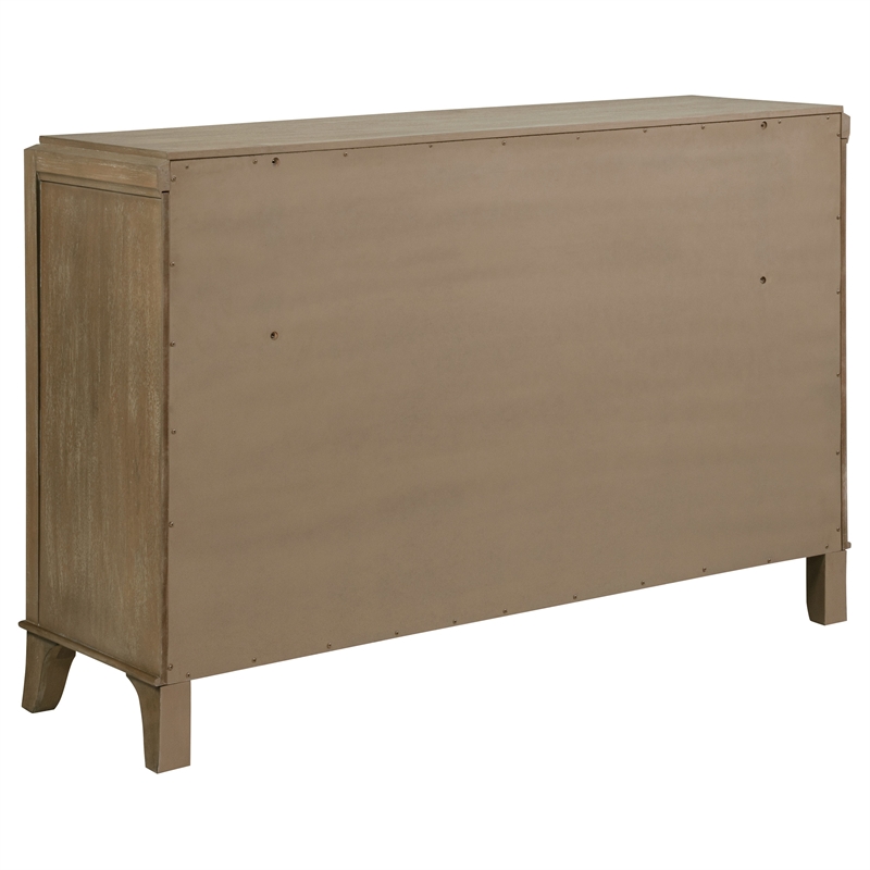 Coaster Revello 4-Piece Wood Eastern King Bedroom Set in Washed Mango Brown