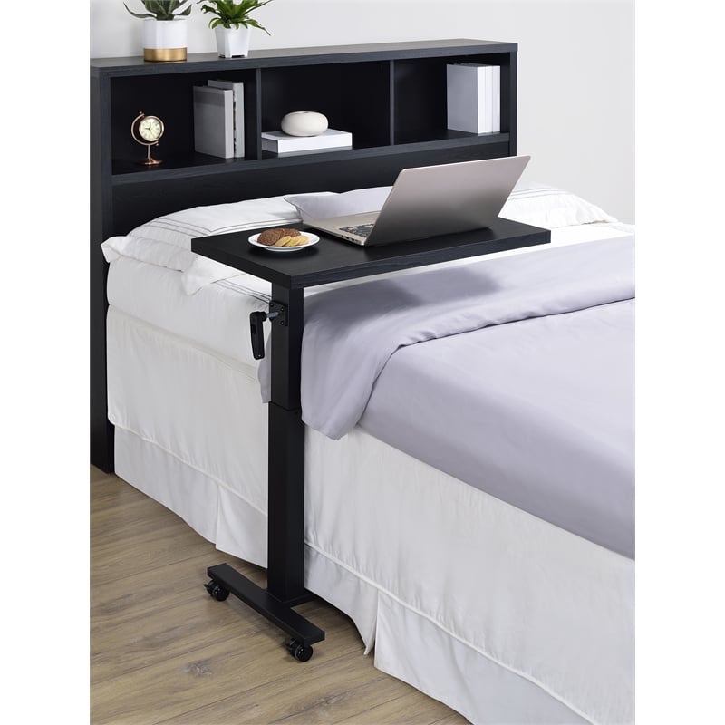 Westpark Height Adjustable Mobile Bedroom C-Table Black