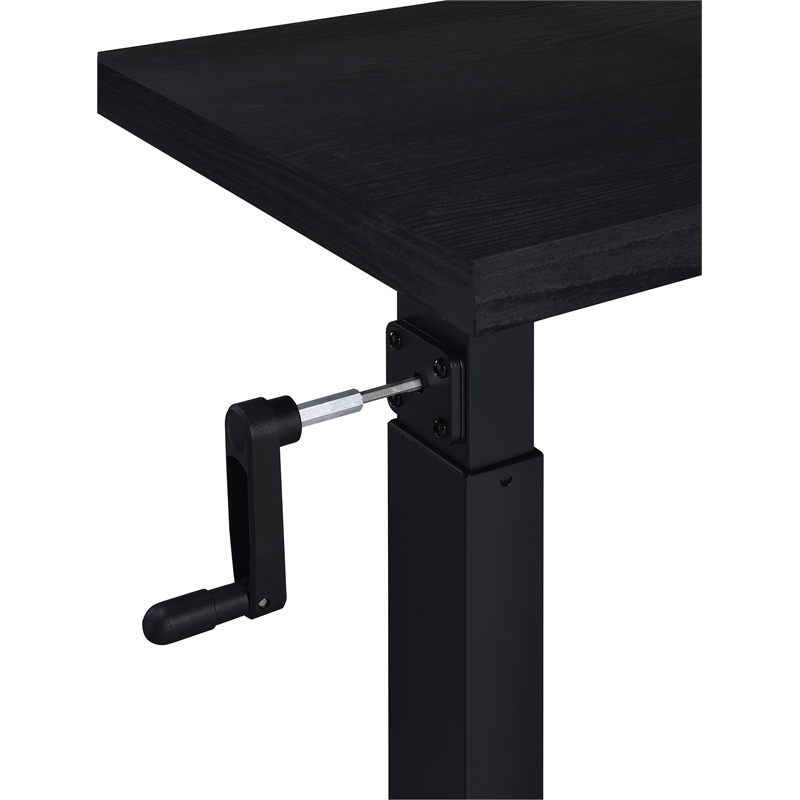 Westpark Height Adjustable Mobile Bedroom C-Table Black