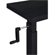 Westpark Height Adjustable Mobile Bedroom C-Table Black