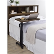 Westpark Height Adjustable Mobile Bedroom C-Table Dark Pine