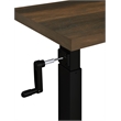 Westpark Height Adjustable Mobile Bedroom C-Table Dark Pine