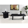 Max 2-piece Rectangular Coffee and End Table Set Black