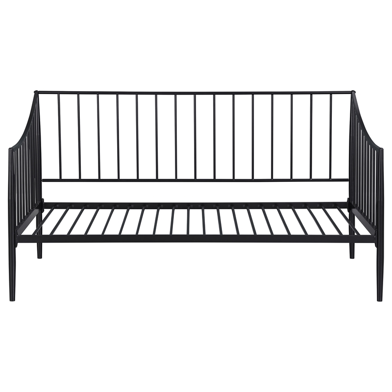 Newbury Metal Twin Daybed Bed Frame Matte Black