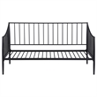 Newbury Metal Twin Daybed Bed Frame Matte Black