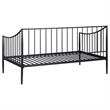 Newbury Metal Twin Daybed Bed Frame Matte Black