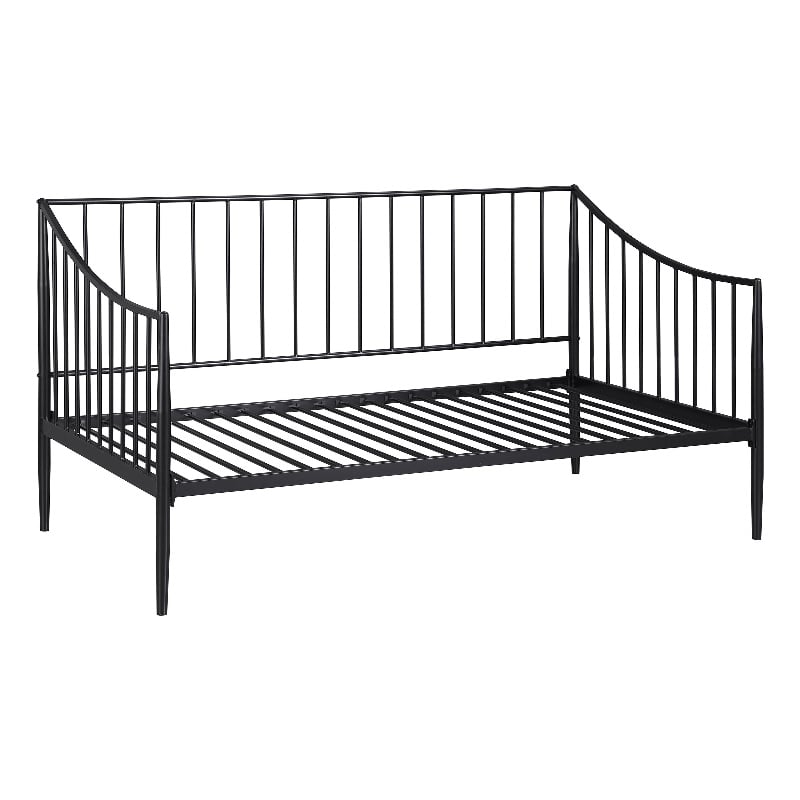 Newbury Metal Twin Daybed Bed Frame Matte Black