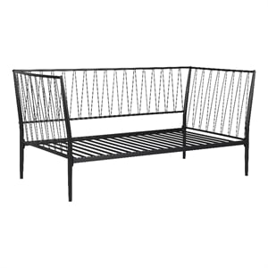 Richland Metal Twin Daybed Bed Frame Matte Black