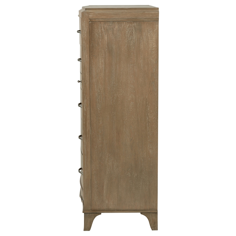 Coaster Revello 6-Drawer Wood Bedroom Chest of Drawers in Washed Mango Brown