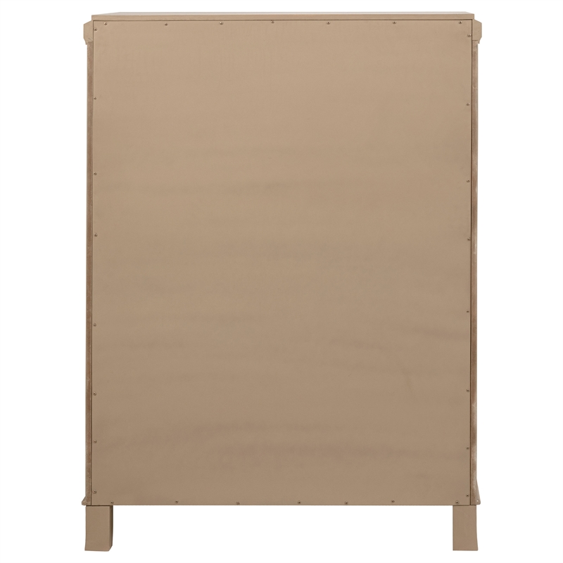 Coaster Revello 6-Drawer Wood Bedroom Chest of Drawers in Washed Mango Brown
