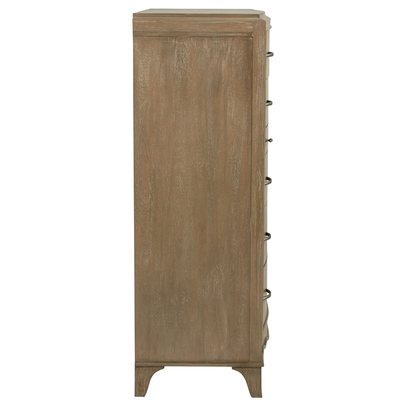 Coaster Revello 6-Drawer Wood Bedroom Chest of Drawers in Washed Mango Brown