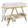 Frankie Twin Over Twin Bunk Bed with 7-inch Mattresses White