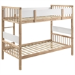 Dakota Wood Twin Over Twin Bunk Bed Natural