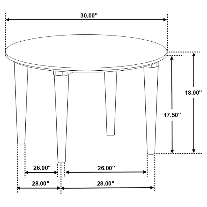 Aldis 2-piece Coffee and End Table Set White