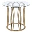 Monett 3-piece Coffee and End Table Set Chocolate Chrome