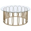 Monett 3-piece Coffee and End Table Set Chocolate Chrome
