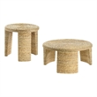 Artina 2-piece Rattan Coffee and End Table Set Natural