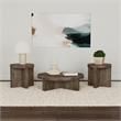 Kinkaid 3-piece Solid Wood Coffee and End Table Set Brown