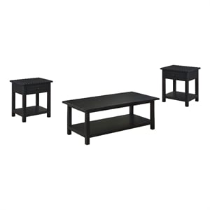 Payne 3-piece Coffee and 1-drawer End Table Set Java