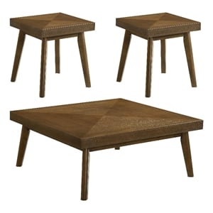 Westerly 3-piece Square Coffee and End Table Set Walnut