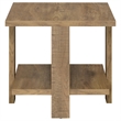 Dawn 2-piece Round Coffee and End Table Set Mango Brown