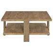Dawn 2-piece Round Coffee and End Table Set Mango Brown