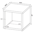 Frisco 2-piece Coffee and End Table Set Dark Pine
