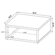 Frisco 2-piece Coffee and End Table Set Dark Pine