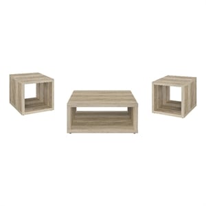 Frisco 3-piece Coffee and End Table Set Distressed Pine