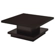 Reston 2-piece Square Coffee and End Table Set Cappuccino