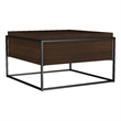 Fulton 30-inch Square Mango Wood Coffee Table Dark Brown