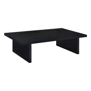 Max Rectangular Engineered Laminate Coffee Table Black