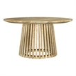 Touhy Round Solid Wood Cocktail Coffee Table Natural Mango