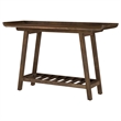 Ornelas 46-inch Console Table with Slatted Shelf Mango Brown