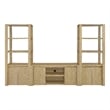 Coaster Laurelton 3-piece Engineered Wood Entertainment Center in Light Oak