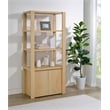 Coaster Laurelton 3-shelf Engineered Wood Media Tower Tall Cabinet in Light Oak