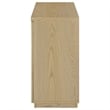 Coaster Tilbury 2-door Glass Front Engineered Wood Accent Cabinet in Light Oak
