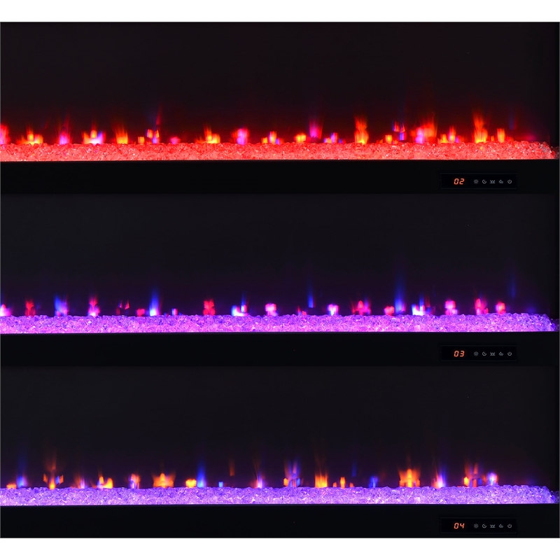 Coaster Carey 79-inch Engineered Wood TV Stand Fireplace in Dark Pine