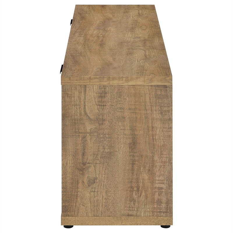 Coaster Fuller 60-inch 2-door Engineered Wood TV Stand Fireplace in Mango