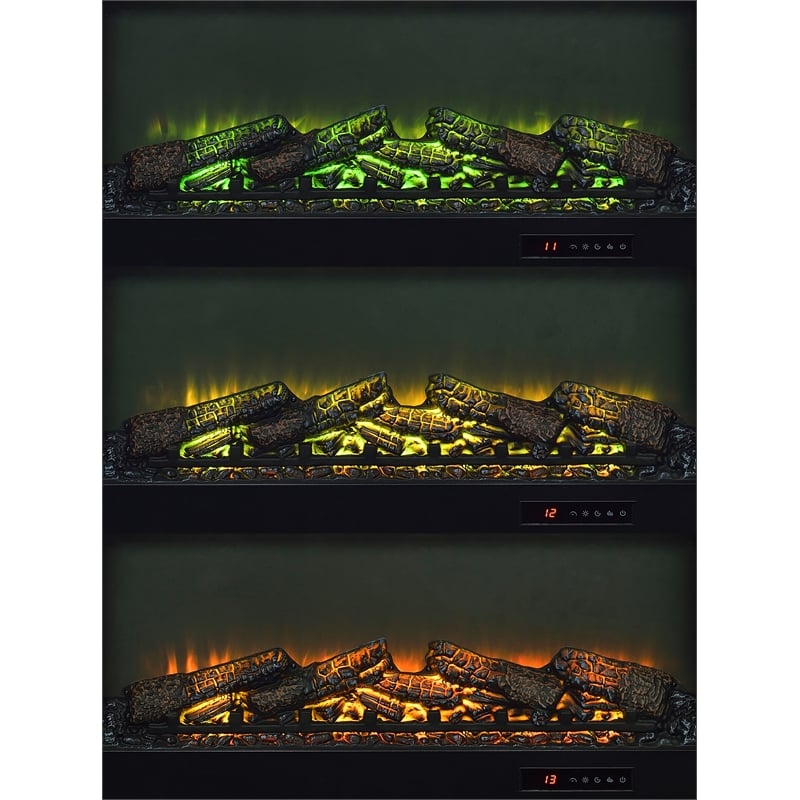 Coaster Enfield 71-inch Engineered Wood TV Stand Fireplace in Dark Pine