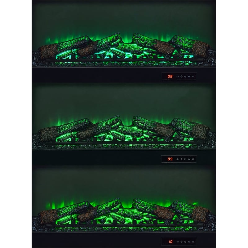 Coaster Enfield 71-inch Engineered Wood TV Stand Fireplace in Dark Pine