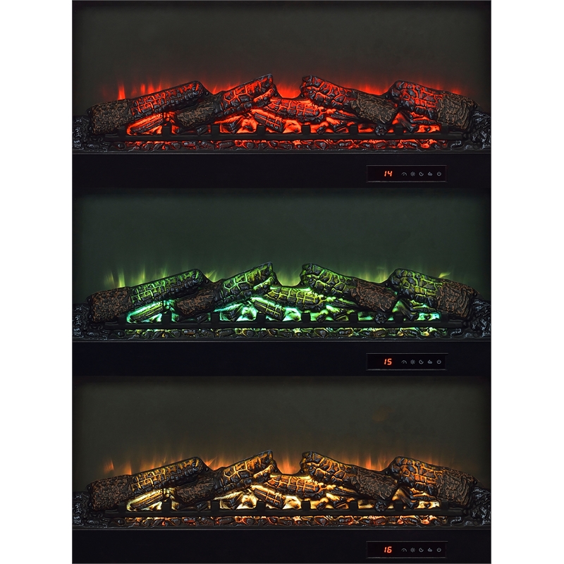 Coaster Havering 71-inch Engineered Wood TV Stand Fireplace in Dark Pine