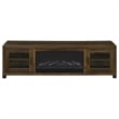 Coaster Havering 71-inch Engineered Wood TV Stand Fireplace in Dark Pine