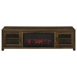 Coaster Havering 71-inch Engineered Wood TV Stand Fireplace in Dark Pine
