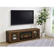 Coaster Havering 71-inch Engineered Wood TV Stand Fireplace in Dark Pine