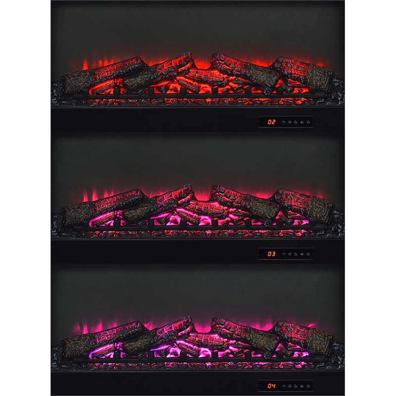 Coaster Havering 71-inch Engineered Wood TV Stand Fireplace in Dark Pine