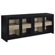 Coaster Denison 3-piece Engineered Wood Entertainment Center in Black